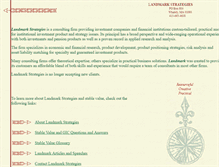 Tablet Screenshot of lmstrategies.com